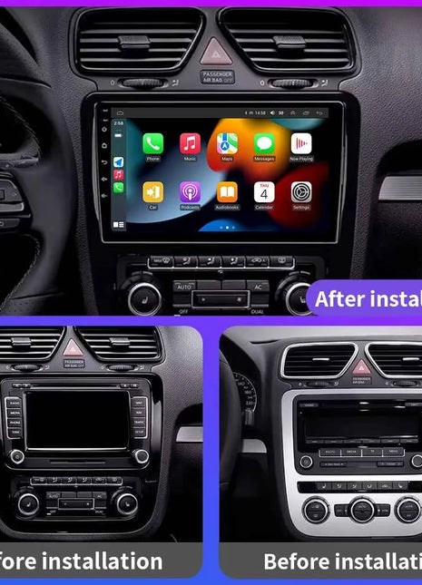Android 16 For VW Volkswagen Scirocco 3 III Mk3 2008-2014 9 inch 8 Core WIFI Bluetooth Auto Navigation System Radio Multimedia