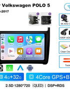 Android 15 For Volkswagen VW POLO 5 Sedan 2008 - 2023 Car Radio Navigation Multimedia Player Carplay Auto Stereo DSP WIFI+4G GPS