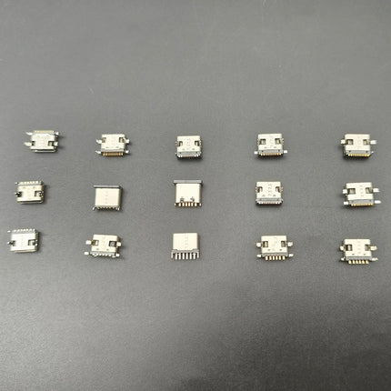 150 Pz/scatola 15 Modelli USB Tipo C Porta di Ricarica Dock Connettore 6/16Pin USB-C Presa PCB Martinetti di Saldatura Del Telefono Mobile Kit di Riparazione FAI DA TE