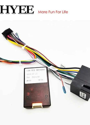 CAN BUS Decoder 16 Pin cablaggio adattatore ISO Quadlock connettore cavo per Porsche 911 996 Mk2 997 Cayenne E1 Boxster Cayman