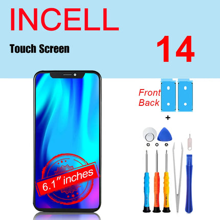 PINZHENG Schermo di alta qualità INCELL LCD OLED per iPhone 14 Pro 15 Plus 13 Pro Max Display per sostituzione iPhone con strumenti
