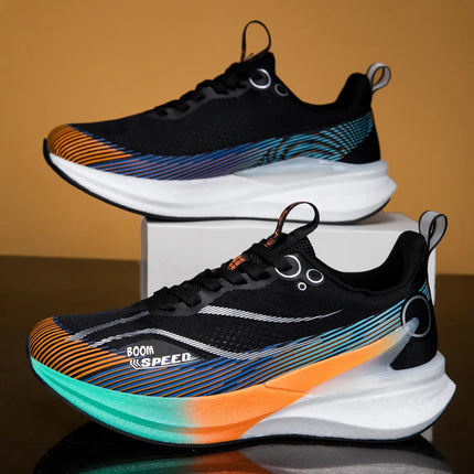 2025 Scarpe da corsa professionali per maratona in carbonio da uomo e da donna Scarpe sportive con supporto stabile ultraleggero per assorbimento degli urti