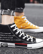 Men's Casual High-Top Sneakers Canvas Rubber School Shoes Tenis Boys Platform Sneakers Women's Shoes