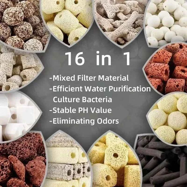16 Types Aquarium Bio Balls Biochemical Ball Filter Media for Aquarium Filter Accessories for Fish Tank Hot Sale 250g 500g 1000g