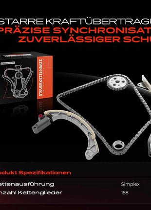 Set catena di distribuzione Frankberg 1x per Daihatsu Sirion M1 M3 Terios J1 YRV M2 Copen Extol Bus 1.3L WG2112219 WG1488275