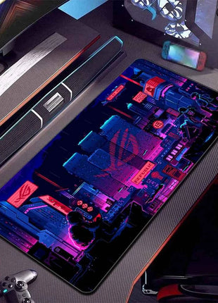 Asus Rog Mause Pad Anime Mouse Mats Gaming Computer Desk Mat Mouse Carpet Pc Accessories Gamer Mouse Pad Speed Rubber Mat