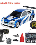 Upgraded Gyro 1/43 RC Drifting Car Racing RTR 4WD High Speed Radio Control Model 2.4G Drift Race Vehicle Mini Gifts