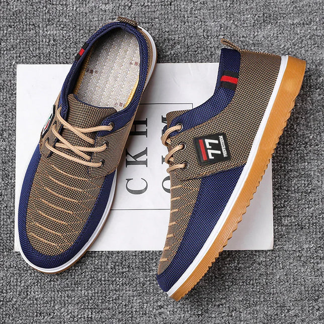 2025 Nuove scarpe da uomo alla moda alla moda Scarpe sportive casual Comode e versatili lavorate a maglia