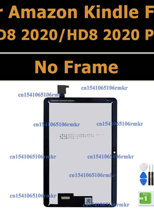 Display LCD per Amazon Fire HD 8 (2017/2020/2022) - Touch Screen Digitizer Ricambio K72LL4 KFONWI SX034QT