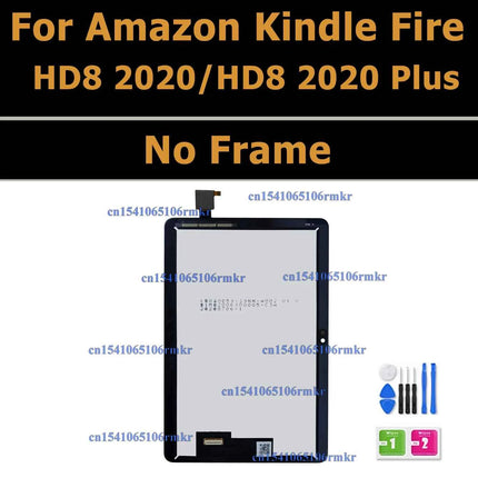Display LCD per Amazon Fire HD 8 (2017/2020/2022) - Touch Screen Digitizer Ricambio K72LL4 KFONWI SX034QT