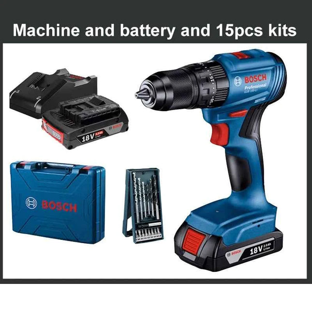 Brushless Impact Drill BOSCH GSB185LI Professional Electric Screwdriver Drill 18V Li-ion Cordless Variable Speed Electric Drill