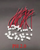 20 Set JST PH 2.0/XH 2.54 2-Pin Male Female Connector with Wires Cables 100mm 26AWG