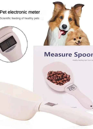 Pet Food Measuring Scoop Electronic Dog Cat Food Measuring Cup Digital Spoon Scale Kitchen Food Scale with LED Display