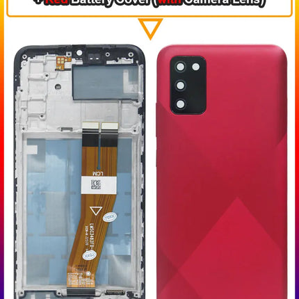 Display LCD da 6,5" A02s per Samsung Galaxy A02s A025F, Schermo Touch con Digitalizzatore per Samsung A02s A025M A025F/DS, LCD con Cornice