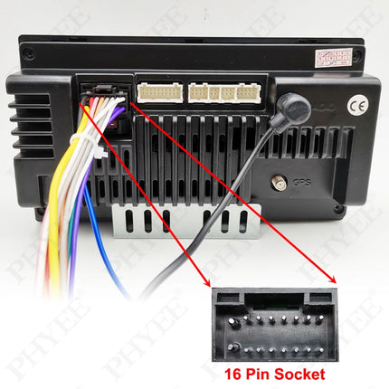 Cablaggio radio Spina da 16 pin a 24 pin Unità principale Adattatore cavo connettore audio per Honda CRV Accord Fit CRZ Pilot Insight