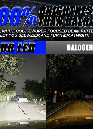 Turbo Fan H7 LED Lights 16PCS 7535 CSP Car Headlight T10 Bulb 6400W 7100000LM 6000K Cool White Auto Light Kits 12V Led Plug&Play