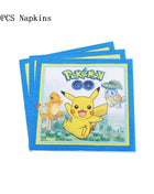 Forniture per decorazioni per feste di compleanno a tema Pokemon Cartoon Pokemon Go Stoviglie Tazze Piatti Palloncino Pikachu per bomboniere per baby shower