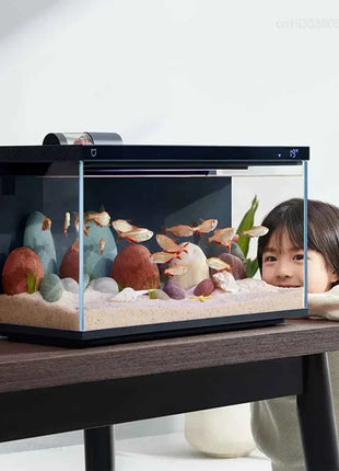 Mijia Smart Fish Tank MYG100 Work with Mijia APP Mobile Controlled Remote Feeding Smart Lighting System Light Aquarium