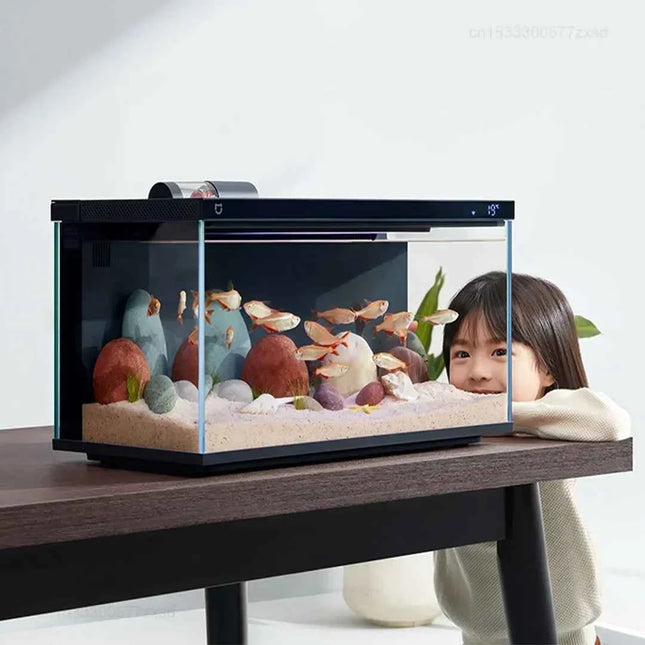 Mijia Smart Fish Tank MYG100 Work with Mijia APP Mobile Controlled Remote Feeding Smart Lighting System Light Aquarium