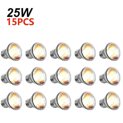 1-20PCS 25/50/75W UVA+UVB Reptile Lamp Bulb Turtle Basking Heating Light UV Light Bulbs Full Spectrum Sunlamp for Amphibians