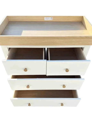 Portable 2 in 1 Nursery Solid Wood Wooden Changing Tray  Diaper Baby Bath Wooden Baby Changing Table With Drawers
