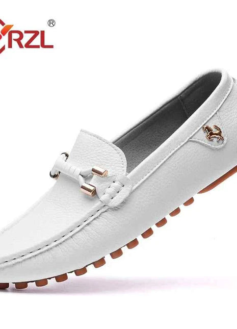 YRZL Mocassini da uomo Scarpe in pelle fatte a mano Scarpe da guida casual Scarpe slip-on Mocassini comodi di lusso Scarpe da uomo Taglie forti 37-48