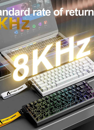 X68HE ATTACK SHARK Magnetic Gaming Keyboard Mechanical Wired for Pro Gaming 0.01mm Rapid Trigg 8000Hz SOCD/Rs 0.125ms 128K Rate