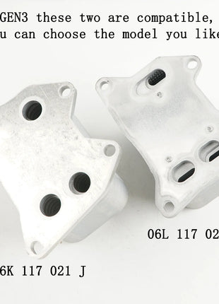 1 Pezzo 06J117021E 06K117021K Radiatore Olio Motore EA888 per VW Beetle Golf Jetta Passat Tiguan Scirocco per Audi A3 A4 A5 A6 A7 Q3 Q5