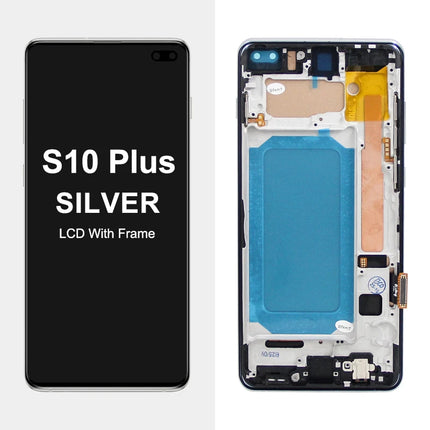 TFT con cornice per Samsung S10 Plus S10 + G975F Display LCD Touch Screen digitale per Samsung S10 G973F Parti di ricambio per schermo