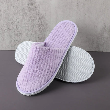 5 paia/lotto uomo donna usa e getta hotel pantofole per gli ospiti scivoli in cotone casa viaggio SPA pantofola ospitalità economici indoor slip-on