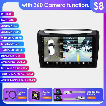 Hizpo 2Din Android 14 Car Multimedia Player for Lancia Ypsilon 2012 - 2020 GPS Carplay Autoradio 360Cam 4G AI Intelligent Screen