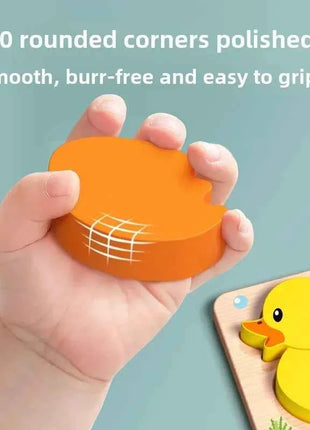 Montessori Cartoon 3D Wooden Puzzle Animal Traffic Jigsaw Toys for Kids Early Learning Educational Cognitive Game Children Gifts