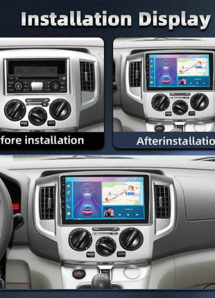 Podofo 9INCH AI Voice Android  2din Car Radio for NV200 NV 200 2009-2014 CarPlay Car Stereo Android Auto 4G GPS Navigation WiFi