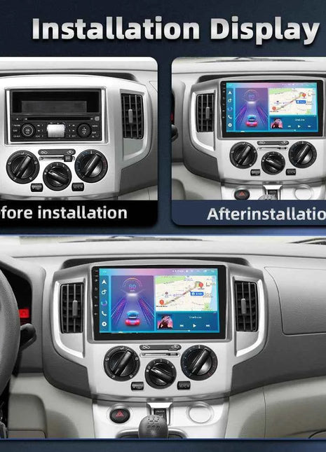 Podofo 9INCH AI Voice Android  2din Car Radio for NV200 NV 200 2009-2014 CarPlay Car Stereo Android Auto 4G GPS Navigation WiFi