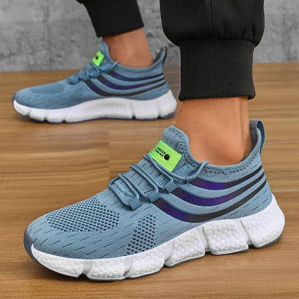 Scarpe da ginnastica da uomo Scarpe comode e traspiranti con plateau Scarpe da corsa estive da uomo Scarpe da ginnastica da passeggio comode e traspiranti