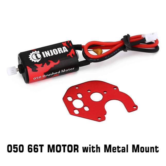 INJORA 050 Brushed Motor 50T 66T 88T Upgrade for 1:24 RC Crawler Axial SCX24 AXI90081 AXI00002 AXI00004 Gladiator Bronco