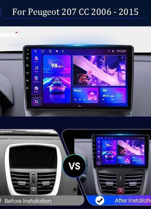Android Wireless Carplay Car Radio for Peugeot 207 CC 207CC 2006-2015 Multimedia Player 2Din Navigation Stereo Head Unit Auto