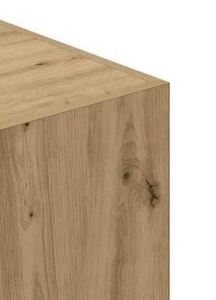 Armadio in rovere artigianale 80x52x180 cm in legno ingegnerizzato, armadio autoportante con vani contenitori, finitura rovere artigianale