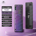 AULA F108 PRO Mechanical Keyboard Custom 100% Layout RGB Backlight Wireless Bluetooth Hifi Switch Gaming Keyboard