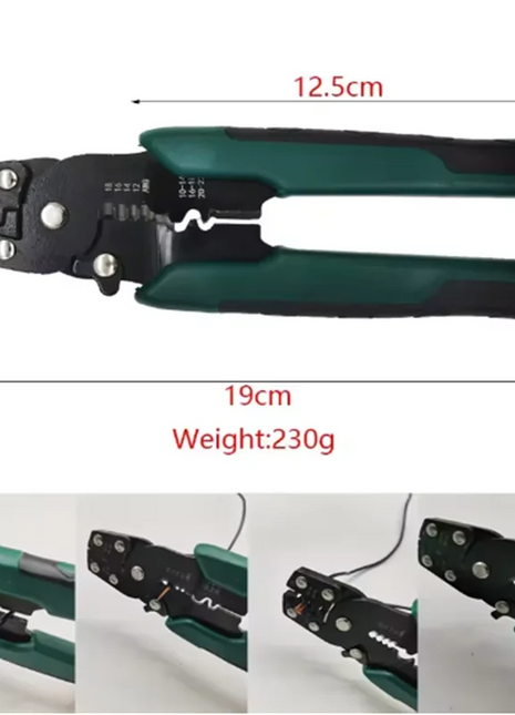 Mini pinze a crimpare terminali elettrici multifunzione con kit di connettori multipli per utensili di crimpatura a mano per taglio spelafili