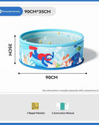 Portable Foldable Non-Inflatable Pool for Garden, Family, Kids and Adults, Easy to Assemble and Durable Garden Bathtub