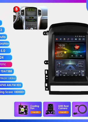 Hizpo 9.7" 2 Din Android Auto Car Radio for Chevrolet Captiva Sport 2006 - 2012 Multimedia Video Player Carplay  for Tesla Style