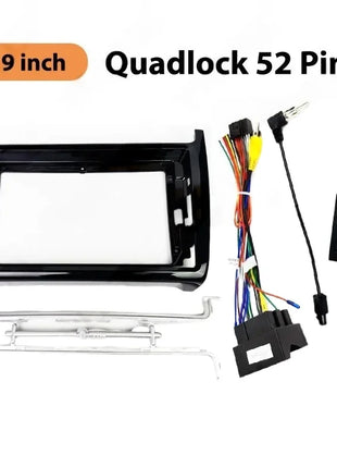 Telaio pannello radio per VW Polo dal 2012 al 2017, adattatore cablaggio, decodificatore CAN Bus, per multimediale Android 16 pin 9"