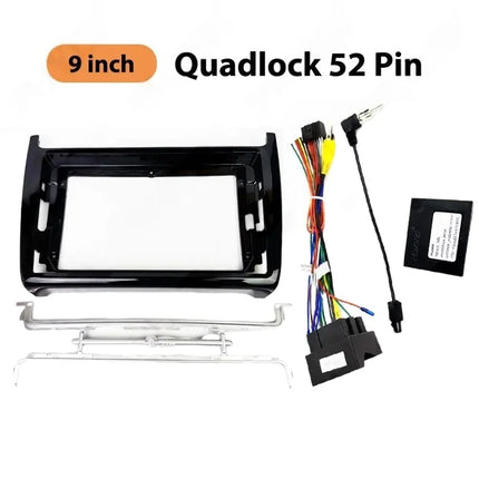 Telaio pannello radio per VW Polo dal 2012 al 2017, adattatore cablaggio, decodificatore CAN Bus, per multimediale Android 16 pin 9"