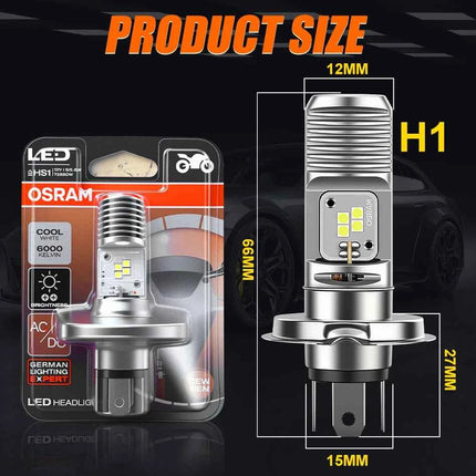 OSRAM HS1 7285CW Led Moto Car Headlight High Low Beam LEDriving HL HS1 NEW GEN H4 Motorcycle Lamp Led Bulb PX43t 6000K DC AC 12V