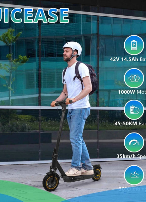 AOVOPRO TX01 Electric Scooter 500W Powerful Motor 35KM/H 45KM 42V14.5AH 10Inch Pneumatic Tyre Smart Foldable A1MAX EScooter