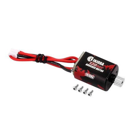 INJORA 130 Brushed Motor 60T 80T with Stainless Steel Pinion for 1/24 RC Crawler FMS FCX24 Upgrade (INM12)