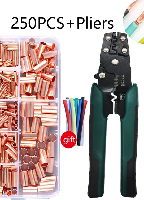 Mini pinze a crimpare terminali elettrici multifunzione con kit di connettori multipli per utensili di crimpatura a mano per taglio spelafili