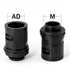 AD 10/13/15.8/18.5 - 34.5mm Tubo corrugato Giunto in nylon Cavo automobilistico Cavo motore Cablaggio isolato Soffietto Connettori per tubi