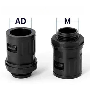 AD 10/13/15.8/18.5 - 34.5mm Tubo corrugato Giunto in nylon Cavo automobilistico Cavo motore Cablaggio isolato Soffietto Connettori per tubi
